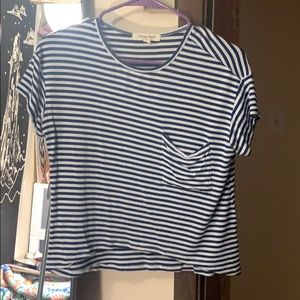 Striped crop t-shirt